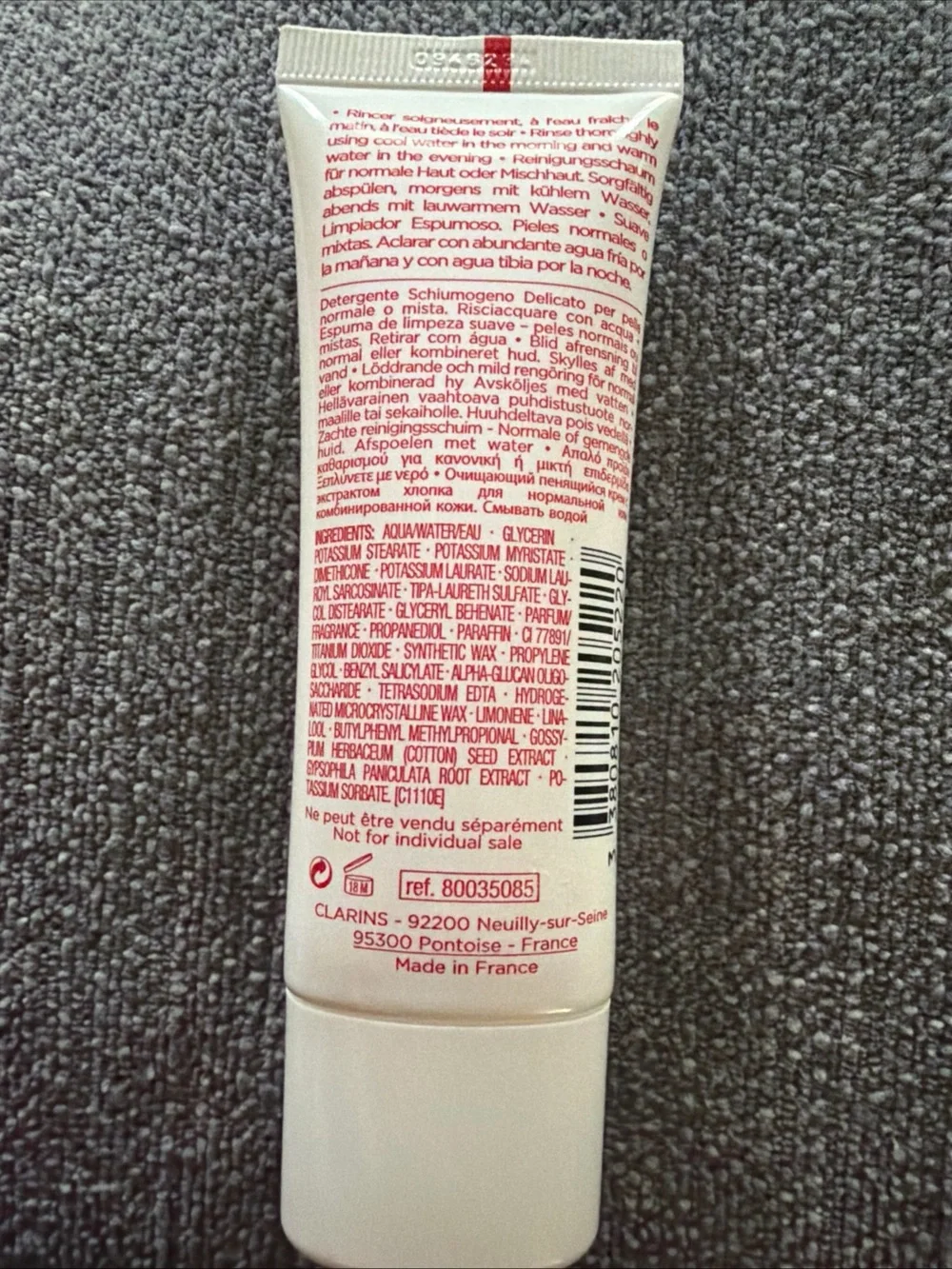 Clarins Gentle Foaming Cleanser — travel size